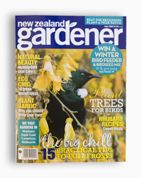 June 2009 New Zealand Gardener cover photo by Neil Fitzgerald